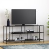 Three-Shelf TV Stand in Black - Henn&Hart - 2 of 4