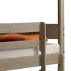 NicBex Twin over Twin Bunk Bed with Safety Guardrail,Solid Pine Wood Loft Bed with Built-in Ladder,Rustic Bunk Beds,Bunk Beds for Bedroom - 2 of 4