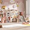 Infurnic Baby Activity Gyms Space-Themed Multi-Functional Play Center for Kids, Light Apricot, Multicolored, 76"*63""*37" - 3 of 4