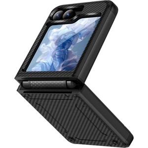 Nakedcellphone Skibidy Rizz Case for Samsung Galaxy Z Flip 6 5G Phone - Hybrid Case with Hidden Hinge Protection - 1 of 4