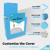 3 Ring Binder Clear View Cover with 2 Inside Pockets, Colored School Supplies Office and Home Binders – by Enday - 4 of 4