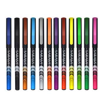 Zebra Pen Sarasa Fineliner Pens, Assorted, 12-Pack