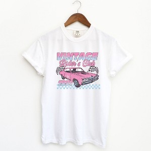 Simply Sage Market Women's Vintage Rider's Club Short Sleeve Garment Dyed Tee - 1 of 2