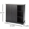 The Lakeside Collection Beadboard Wooden Storage Cabinets - 2 of 4