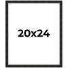 PosterPalooza | 20x24 Thin Barnwood Picture Frame, UV Acrylic, 2 Finishes - Grey and Black - 2 of 4