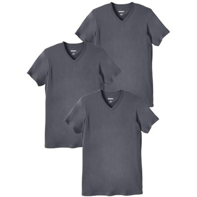 KingSize Men's Big & Tall Cotton V-Neck Undershirt 3-Pack