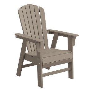 WestinTrends Outdoor Patio Shell-back Adirondack Dining Chair Weather Resistant - 1 of 4