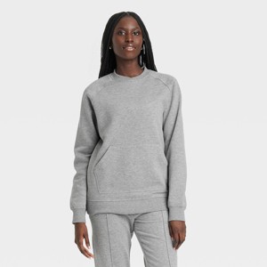 Houston White Adult Crewneck Fleece Sweatshirt - Gray - 1 of 3