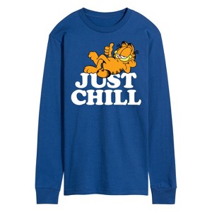 Men's - Garfield - Just Chill Long Sleeve Graphic T-Shirt - 1 of 4