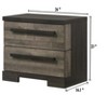NicBex 2/4 Drawer Vertical Dresser for Bedroom,Wooden Chest of Drawers for Living Room,Entryway,Hallway,Brown - 3 of 4