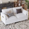 CAVINAS 74.27" Loveseat Sofa for Small Spaces,Mid Century Modern Sofa with Breathable Fabric,2-Seater Couch for Living Room - 2 of 4