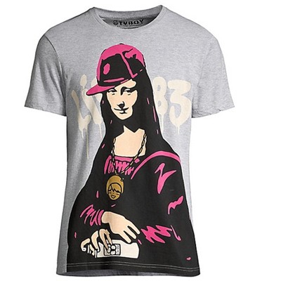 Elevenparis Mens Lisaffiti Graphic T-Shirt