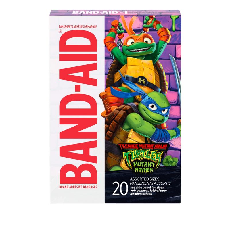 Band-Aid Brand Adhesive Bandages for Kids&#39; - Nickelodeon TMNT - Assorted Sizes - 20ct, 3 of 11