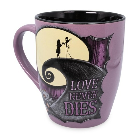 Disney Nightmare Before Christmas Jack and Sally Mug Set Each Holds 14  Ounces