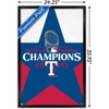 Trends International MLB Texas Rangers - 2023 World Series Team Logo Framed Wall Poster Prints - 3 of 4
