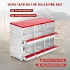 Metal Chicken Laying Box with Vented Holes & Swing Perch, Egg Nesting Box for Chickens, Hens, Ducks - 4 of 4