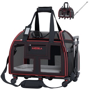 Katziela Airline Compliant Wheeled Pet Carrier With Top Loader - 1 of 4