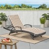 GDFStudio Olivia Outdoor Water Resistant Fabric Chaise Lounge Cushion - 2 of 4