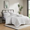 Stylish Overfilled Puffy Quilting Jersey Comforter Set,All Season Lightweight Bedding Set,Cozy Home Textile fits Modern Bedroom Decor,Matching Shams - 2 of 4