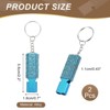 Unique Bargains Outdoor Camping Hiking Fishing Rescue Signaling Alloy Keychain Whistles 2 Pcs - 2 of 3