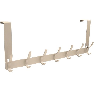 LunaLulinlk Over The Door Hooks Door Hanger Hooks for Hanging, Over The Door Towel Racks for Bathroom with 14 Coat Hook White