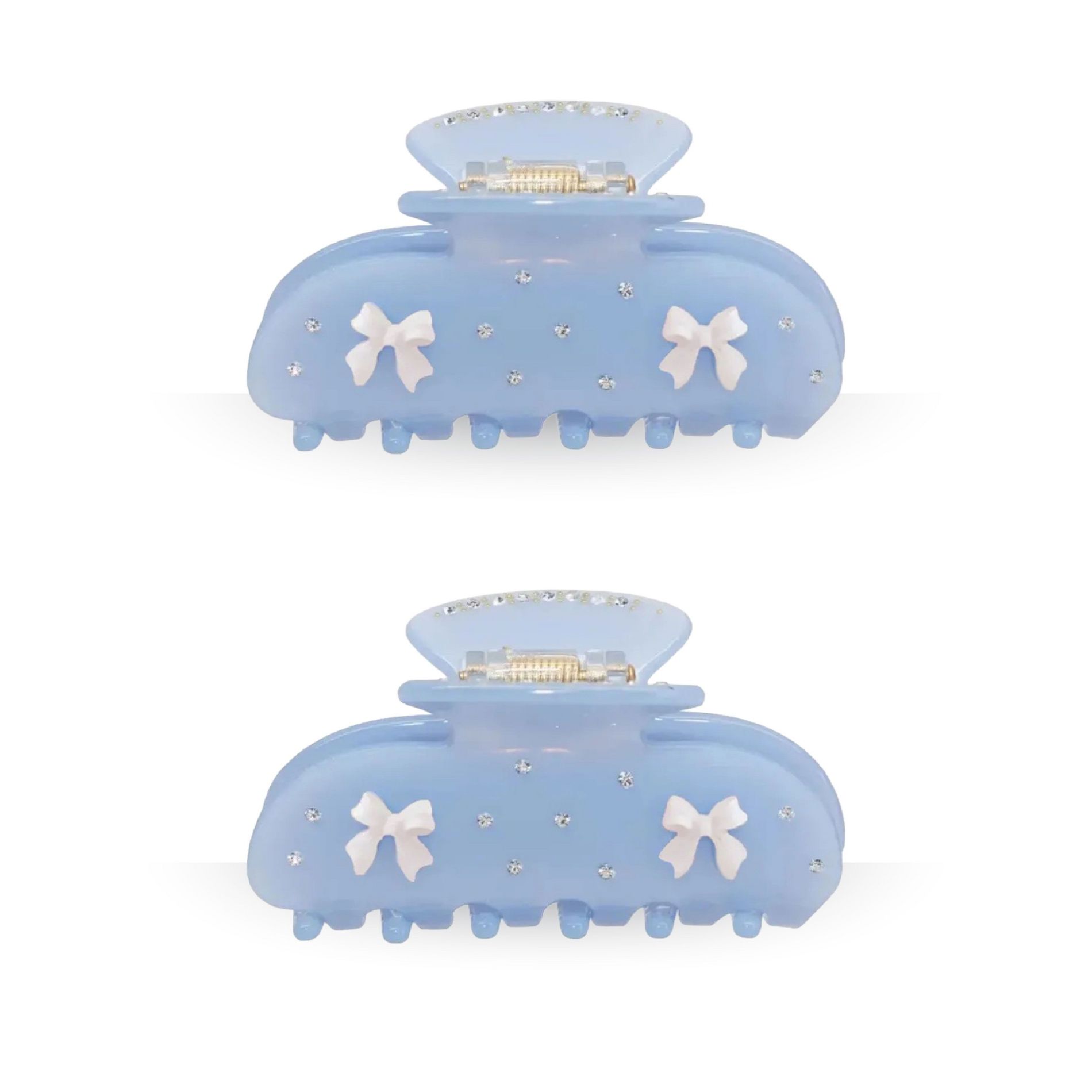 LA Glam Co. Hollywood 3" Claw Clips - All Hair - 2-Pack
