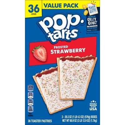Pop-Tarts Frosted Strawberry Toaster Pastries - 60.9oz/36ct