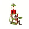 54in/74in Multi-Level Large Christmas Cat Tree Kittens Play Activity Center Christmas Cat Tree Tower For Indoor Cats - 2 of 4