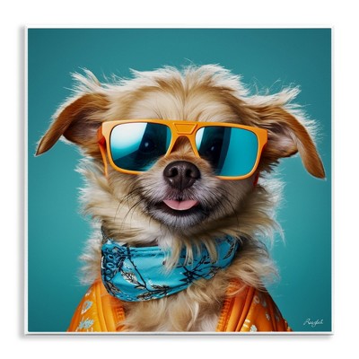 Stupell Industries Hipster Dog Portrait, 12" x 12"