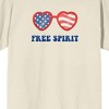 Americana Free Spirit Men's Natural T-Shirt - 2 of 3