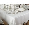 Saro Lifestyle Cutwork Design Elegant Tablecloth - 2 of 4