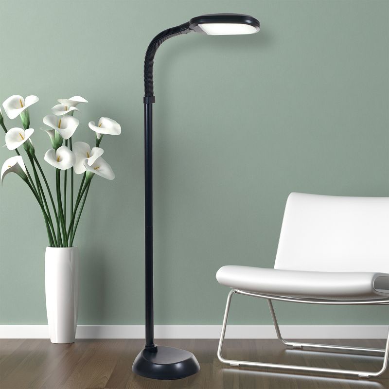 Hasting Home Natural Sunlight Floor Lamp with Bendable Neck, 3 of 7