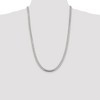 Black Bow Jewelry Men's 6.5mm Sterling Silver Solid Domed Curb Chain Necklace - 3 of 4