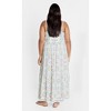 Women's Plus Size Molly Print Maxi Dress - white | CITY CHIC - 3 of 4