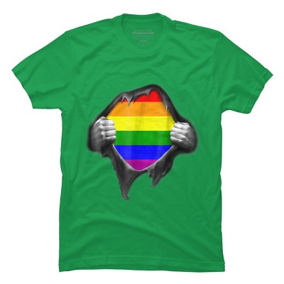 Design By Humans Pride Shirt Rip Open Shirt By Luckyst T-shirt - Kelly ...