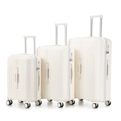 KTMBDW Luggage 3 Piece Set Suitcase Spinner Hardshell Lightweight TSA Lock - 20"/24"/28"