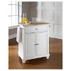 Cambridge Natural Wood Top Portable Kitchen Island White - Crosley - 3 of 4