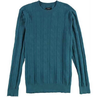 Alfani Mens Textured Chevron Knit Sweater