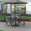 Emma and Oliver Set of 4 Folding Chairs for Indoor/Outdoor Use with Flex Comfort Material and Steel Frames - 2 of 4