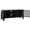 CLIHOME Industrial TV Stands And Consoles Table With 2 Mesh Metal Doors, Entertainment Center With Storage Cabinet - 4 of 4