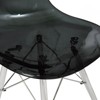 LeisureMod Cresco Mid-Century Modern Acrylic Dining Chair with Acrylic Dowel Eiffel Legs – Kitchen & Dining Room Chair - 4 of 4