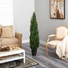 Mini Cedar Pine Tree (Indoor/Outdoor) – Versatile Holiday X-Mas Accent for Indoor or Outdoor Use - 2 of 4