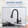 WOWOW 9.6 in. x 2.4 in. x 0.3 in. Stainless Steel Kitchen Sink Faucet Hole Cover Deck Plate in Brushed Nickel - 3 of 4