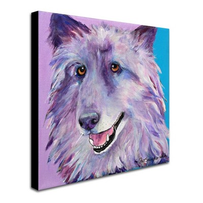 Trademark Fine Art -Pat Saunders 'Puppy Dog' Canvas Art