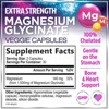 Magnesium Glycinate - 1000mg High Absorption Chelated Magnesium Supplement for Sleep, Muscle, Nerve & Heart Support - 60 Capsules By Hello Lovely! - 2 of 4