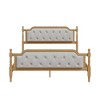 Whisen Queen Traditional Style Platform Bed & Solid Wood Bed Frame with Upholstered Tufted Headboard - 4 of 4