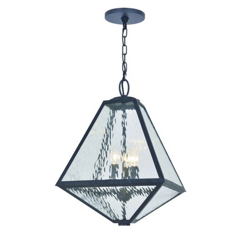 Crystorama Lighting Glacier 3 Light Chandelier In Black Charcoal Target