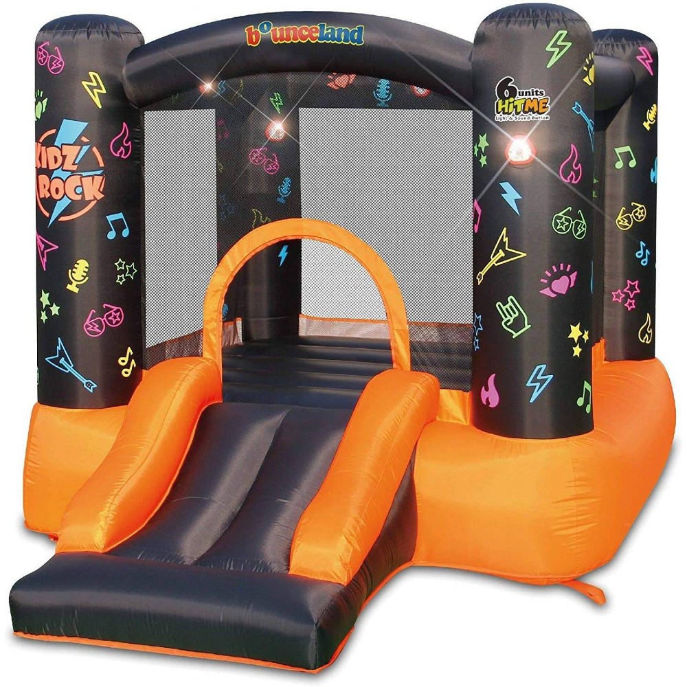 Photos - Trampoline Accessory Bounceland Kidz Rock Bounce House with Lights and Sound