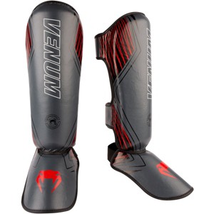 Venum Contender 2.0 MMA Shin Instep Guards - Black/Red - 1 of 2