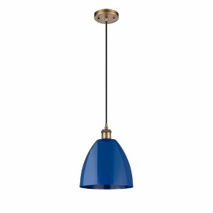 Plymouth Dome - 1 Light Cord Hung Mini Pendant In Industrial Style-12.88 Inches Tall and 9 Inches Wide - 1 of 1